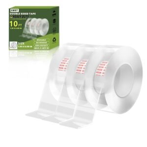 SWRT Nano Double-Sided Tape (3 Pack) – Strong, Reusable & Waterproof Mounting Tape