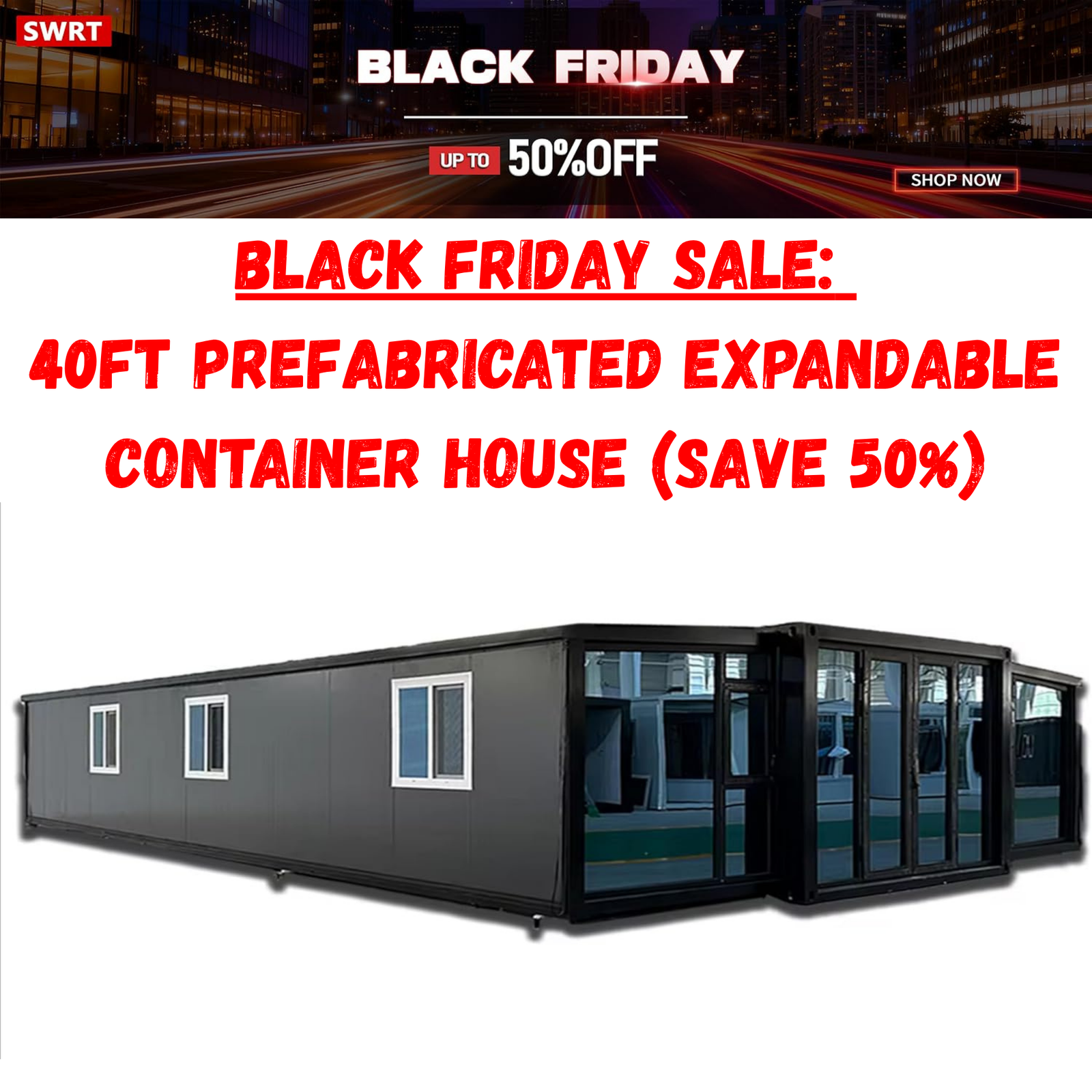 black friday sale 40ft prefabricated expandable container house (save 50%!) black friday sale 40ft prefabricated expandable container house (save 50%!)